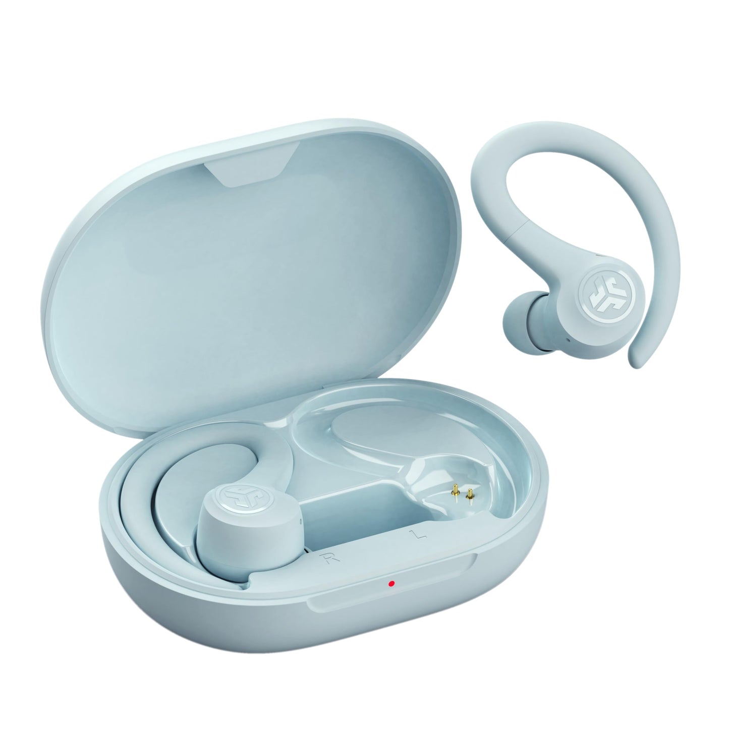 JLab Go Sport+ Wireless Workout Earbuds Featuring C3 Clear Calling, Secure Earhook Sport Design, 32+ Hour Bluetooth Playtime, and 3 EQ Sound Settings (Graphite)