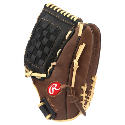 12.5" RBG36 Recreational Baseball & Softball Glove, All-Leather Shell, Right Hand Throw