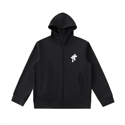 Essential Heavyweight High Neck  Zip-Up Hoodie