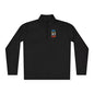 Unisex Quarter-Zip Pullover with Vibrant Logo - Perfect for Outdoor Activities and Casual Wear