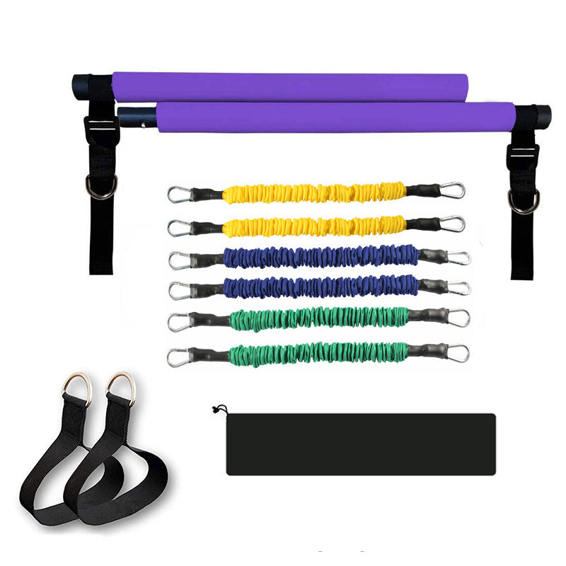 Adjustable Pilates Resistance Stick Sporting Goods