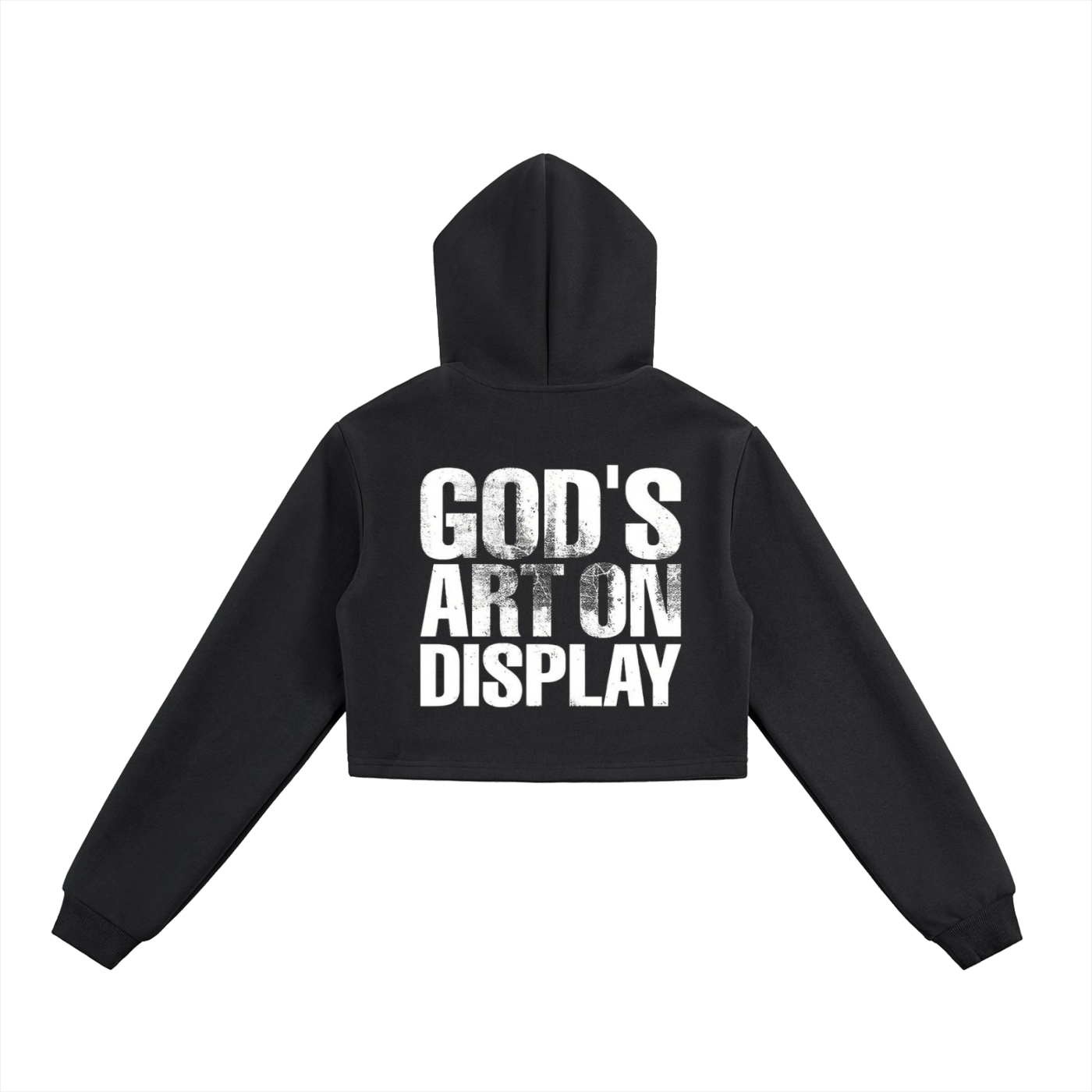 Essential Cropped Zip-Up Hoodie