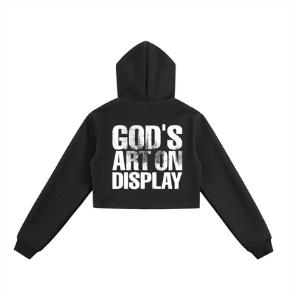 Essential Cropped Zip-Up Hoodie