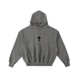 Frayed Enzyme Washed Fleece Hoodie