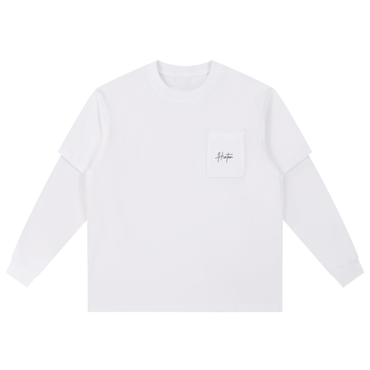 Layered Long Sleeve Oversized Tee