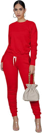 Women'S Two Piece Outfit Joggers Sets Lounge Sweatsuit Tracksuit Sweatpants Sets with Pocket