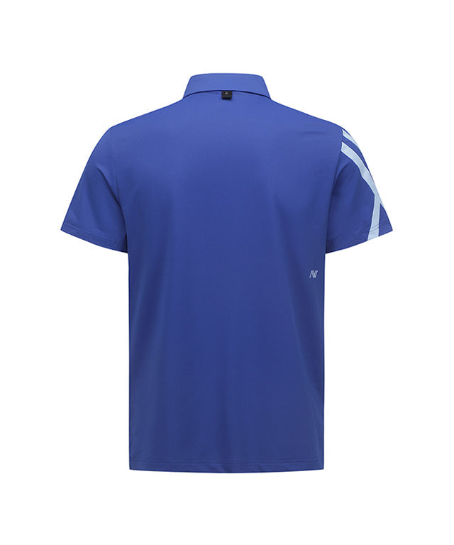 ANEW Golf: Men Sleeve Signature Logo T-Shirt - R/Blue