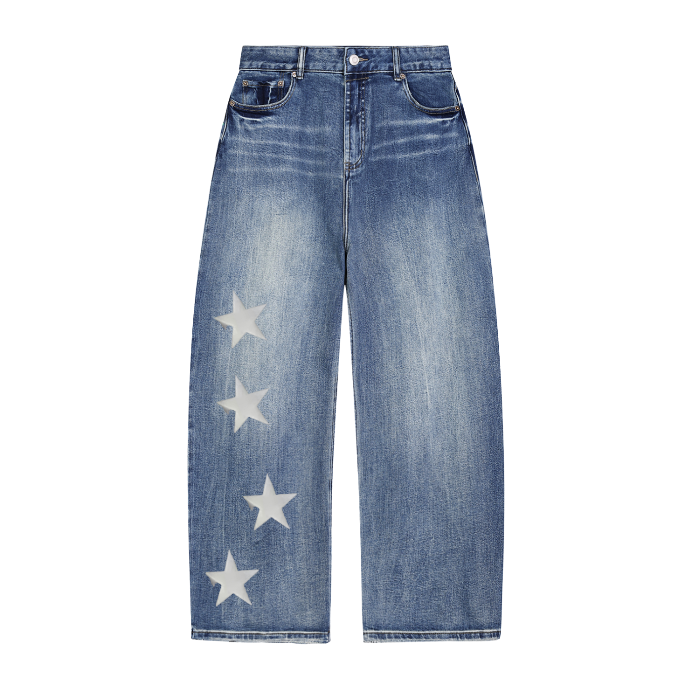 Sun Fade Heavyweight Denim Jeans