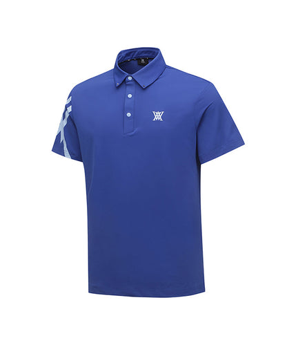 ANEW Golf: Men Sleeve Signature Logo T-Shirt - R/Blue