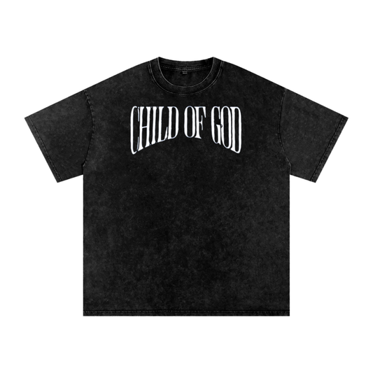 Snow Washed Oversized Cotton T-Shirt