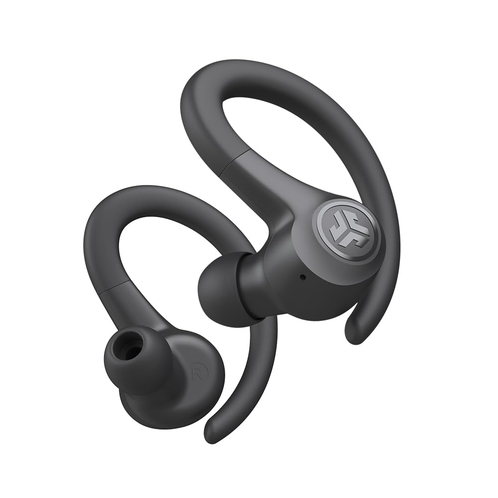 JLab Go Sport+ Wireless Workout Earbuds Featuring C3 Clear Calling, Secure Earhook Sport Design, 32+ Hour Bluetooth Playtime, and 3 EQ Sound Settings (Graphite)