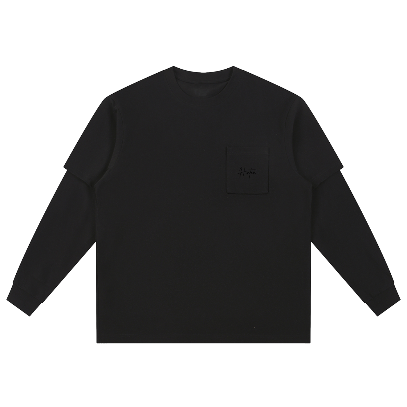 Layered Long Sleeve Oversized Tee