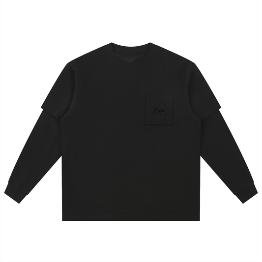 Layered Long Sleeve Oversized Tee