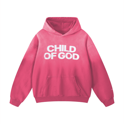 Heavyweight Sunfade Oversized "CHILD OF GOD" Hoodie