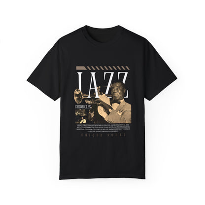 Jazz Chronicles Unisex Garment-Dyed T-Shirt - Unique Sound Design