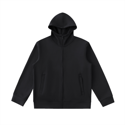 Essential Heavyweight High Neck  Zip-Up Hoodie