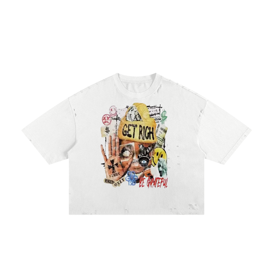 Classic Frayed Boxy Tee