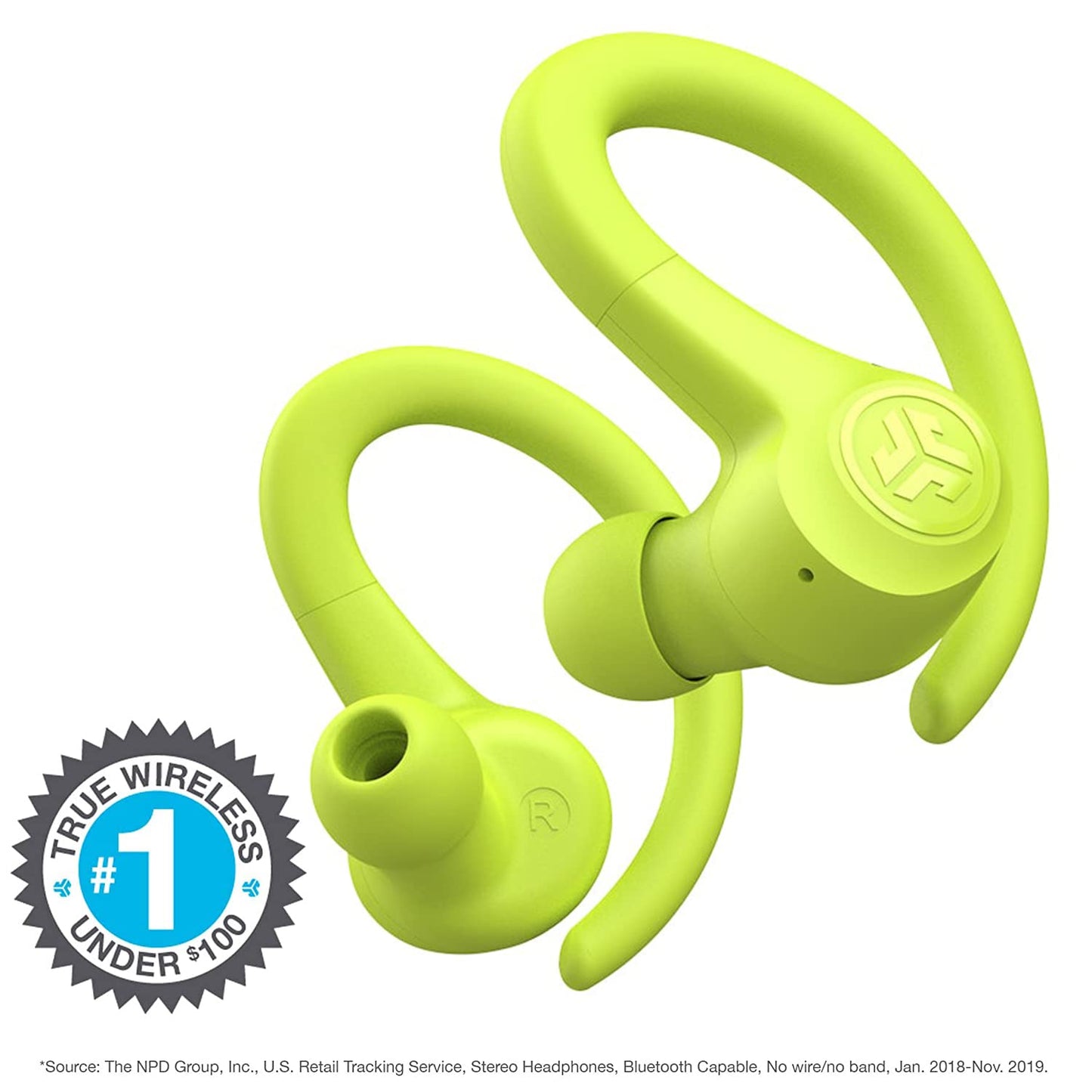 JLab Go Sport+ Wireless Workout Earbuds Featuring C3 Clear Calling, Secure Earhook Sport Design, 32+ Hour Bluetooth Playtime, and 3 EQ Sound Settings (Graphite)