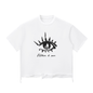 Snow Wash Raw-Hem Boxy T-shirt