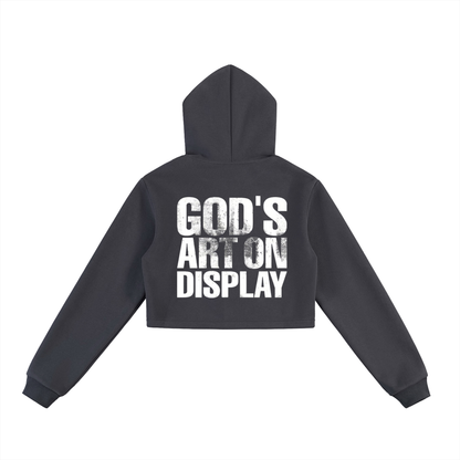 Essential Cropped Zip-Up Hoodie