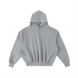 Frayed Enzyme Washed Fleece Hoodie