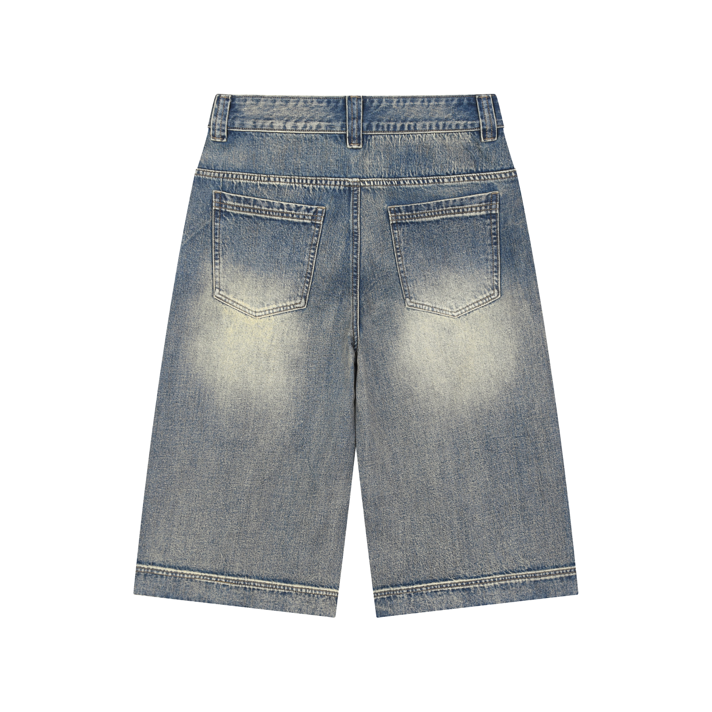Hinton Wash Baggy Denim Shorts