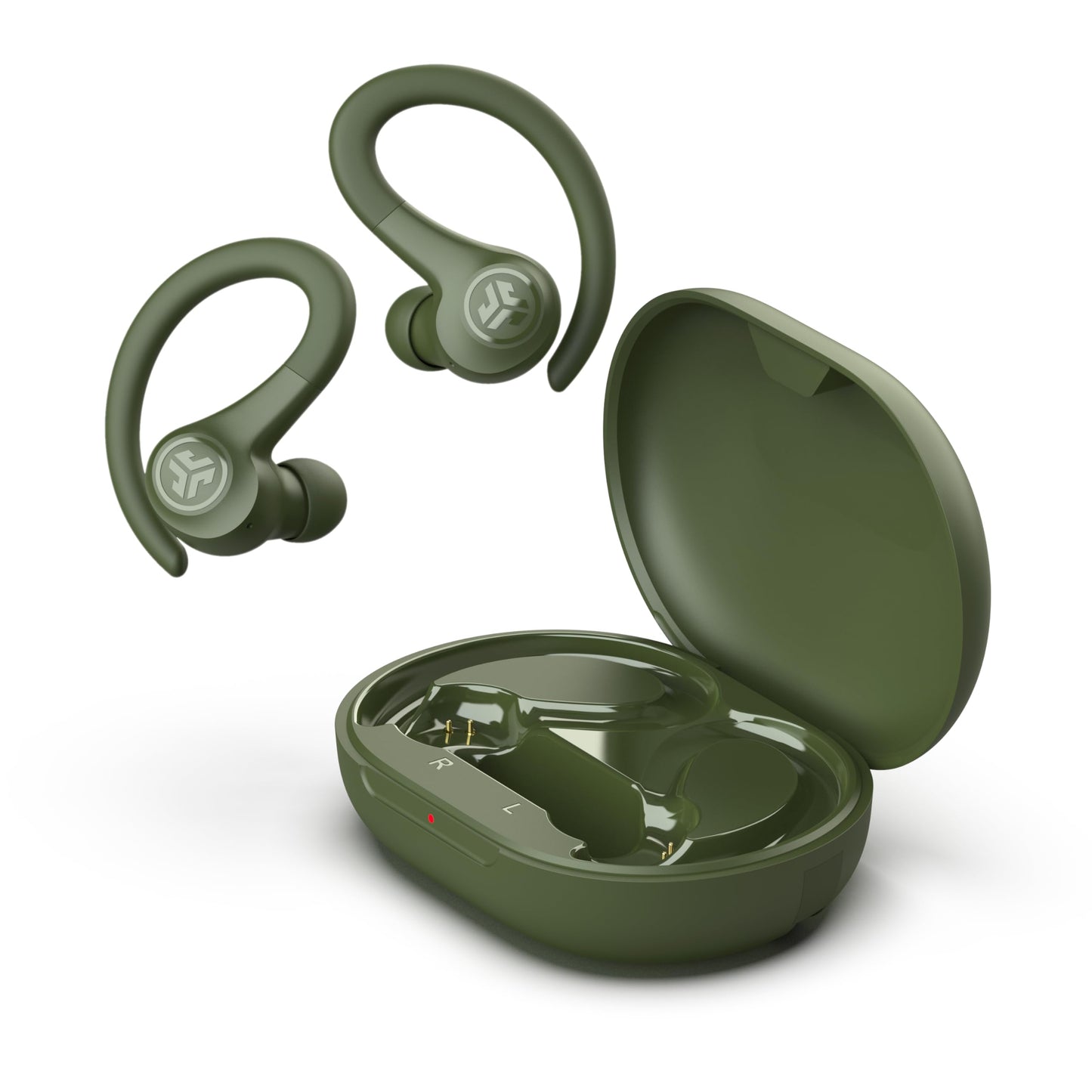 JLab Go Sport+ Wireless Workout Earbuds Featuring C3 Clear Calling, Secure Earhook Sport Design, 32+ Hour Bluetooth Playtime, and 3 EQ Sound Settings (Graphite)