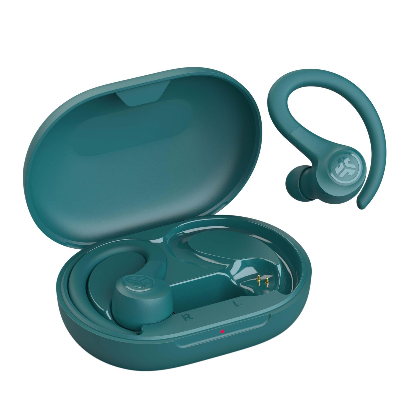 JLab Go Sport+ Wireless Workout Earbuds Featuring C3 Clear Calling, Secure Earhook Sport Design, 32+ Hour Bluetooth Playtime, and 3 EQ Sound Settings (Graphite)