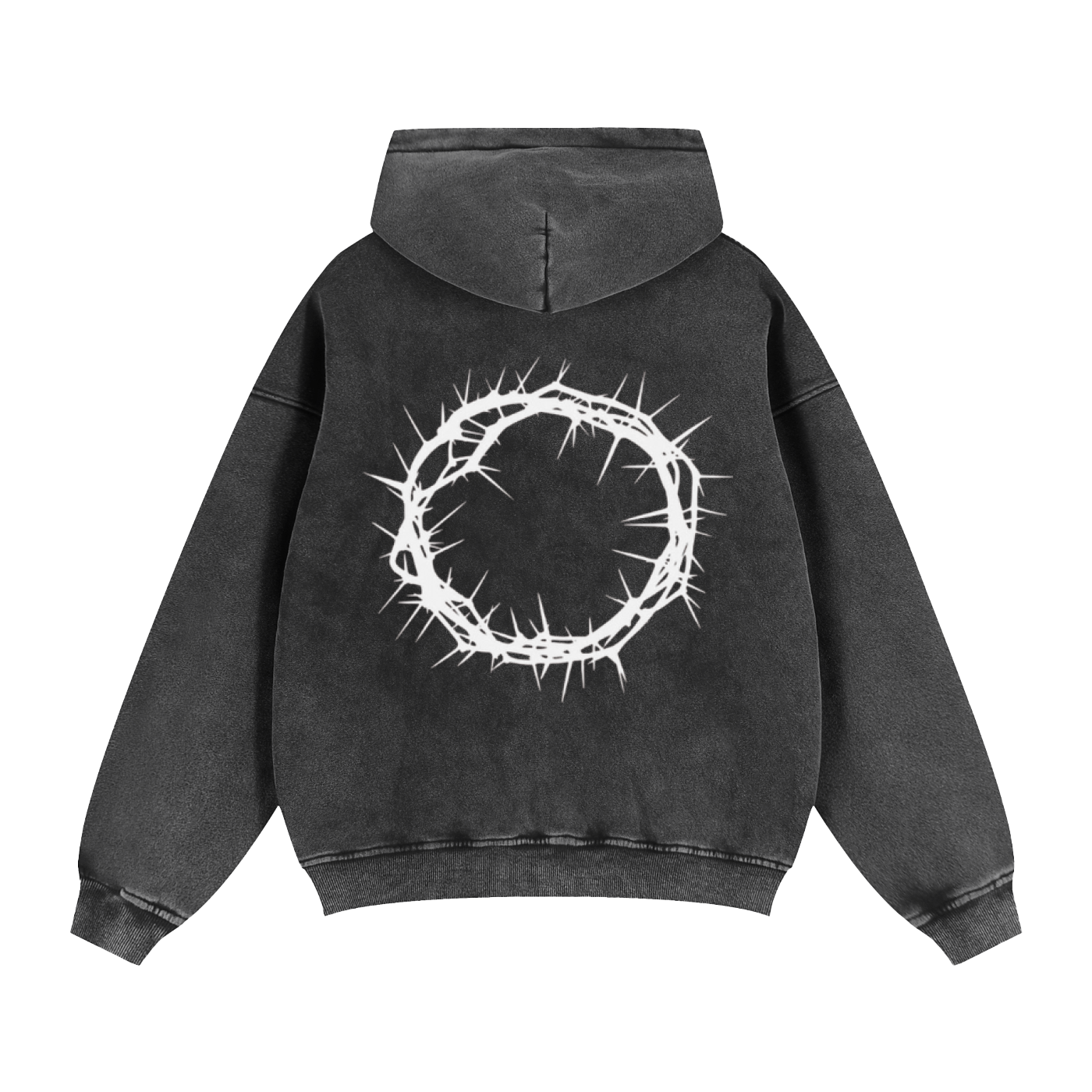 Zip-Through Boxy Fleece Hoodie