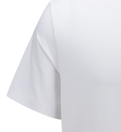 ANEW Golf: Men Back Triangular Point Short T-Shirt - White