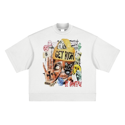 Heavyweight Oversized Mock Neck T-shirt