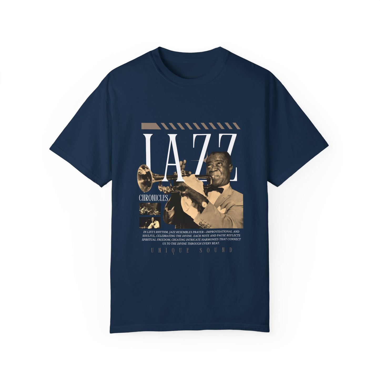 Jazz Chronicles Unisex Garment-Dyed T-Shirt - Unique Sound Design