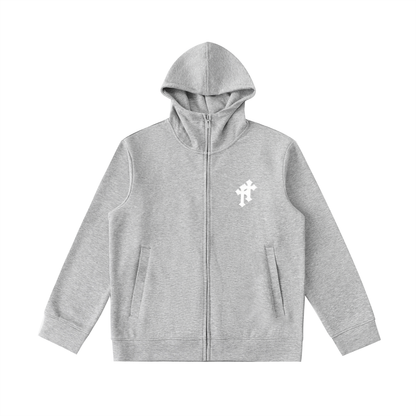 Essential Heavyweight High Neck  Zip-Up Hoodie