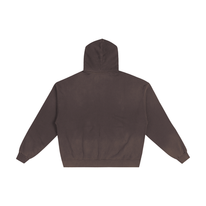 Hand-Frayed Sunfade Zip Hoodie frap