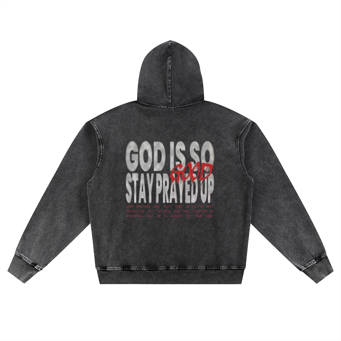 Snow Wash Oversized Hoodie