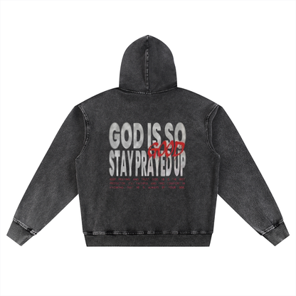 Snow Wash Oversized Hoodie