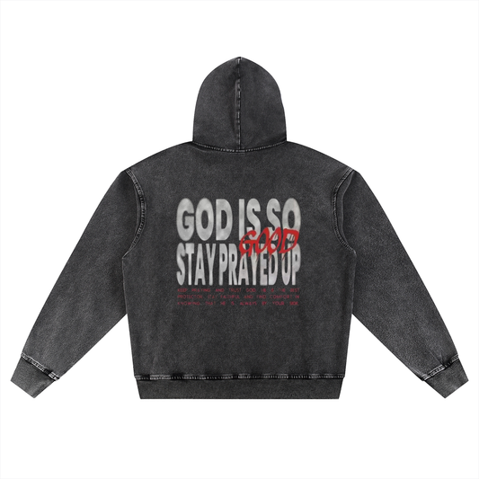 Snow Wash Oversized Hoodie