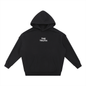 Contrast Tape Raw Edge Double Layered Hoodie