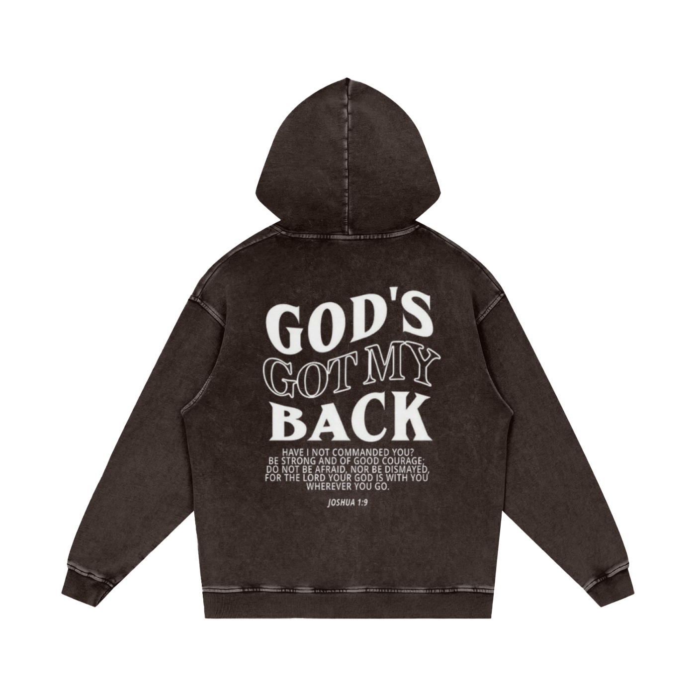 Snow Washed Loose Cotton Hoodie