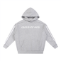 Contrast Tape Raw Edge Double Layered Hoodie