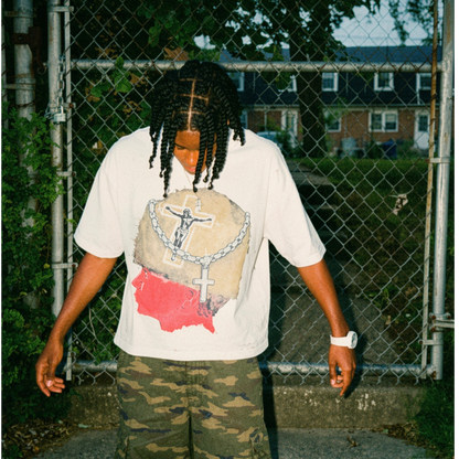"Thorns & Glory" Frayed Boxy Tee