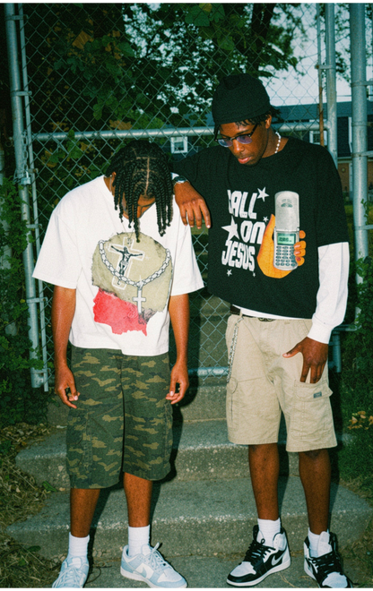 "Thorns & Glory" Frayed Boxy Tee