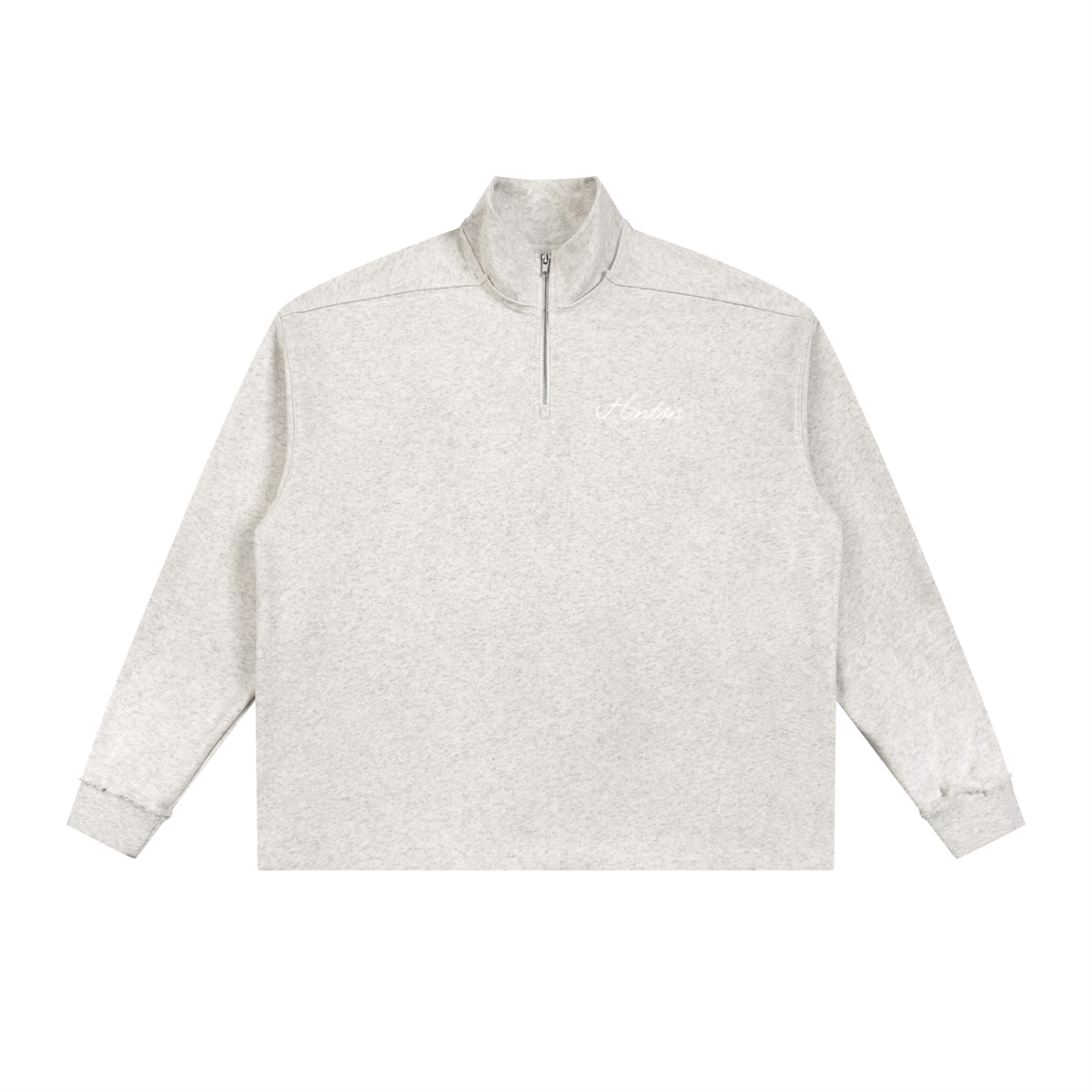 quarter-Zip Rolled Edge Fleece Sweatshirt