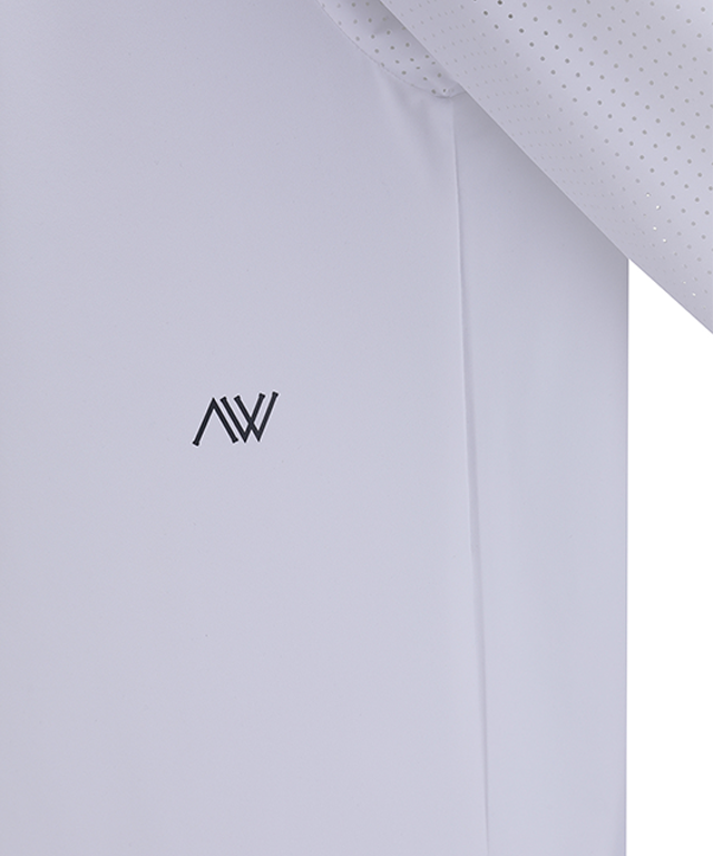 ANEW Golf: Men Sleeve Ventilation Cold Fabric Long T-Shirt - White