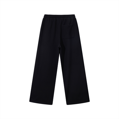 Contrast Tape Straight-Leg Sweatpants