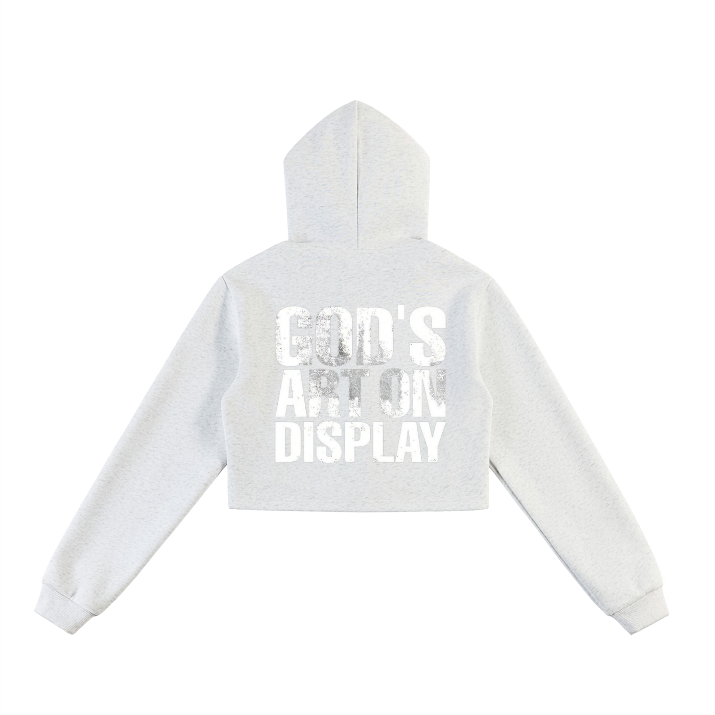 Essential Cropped Zip-Up Hoodie