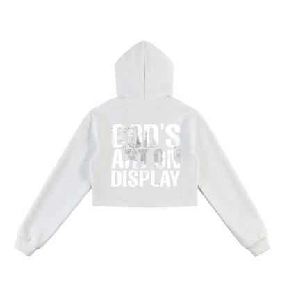 Essential Cropped Zip-Up Hoodie