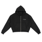 Fleece Zip-Up Boxy Hoodie