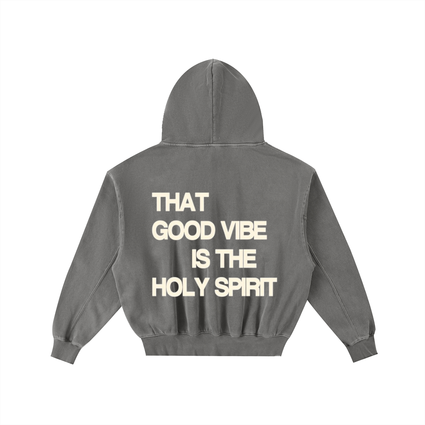 Frayed Enzyme Washed Fleece Hoodie