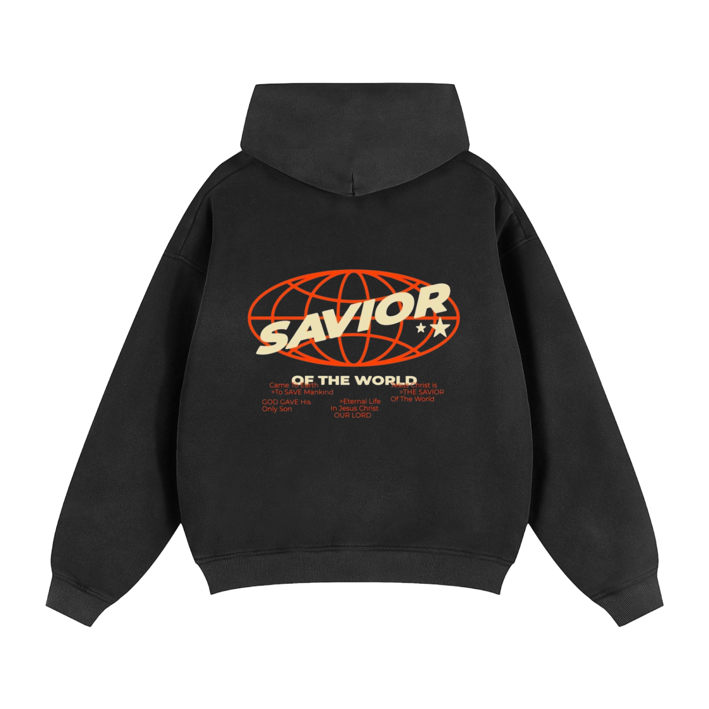 Sunfade Two-way Zipper Boxy Fleece Hoodie